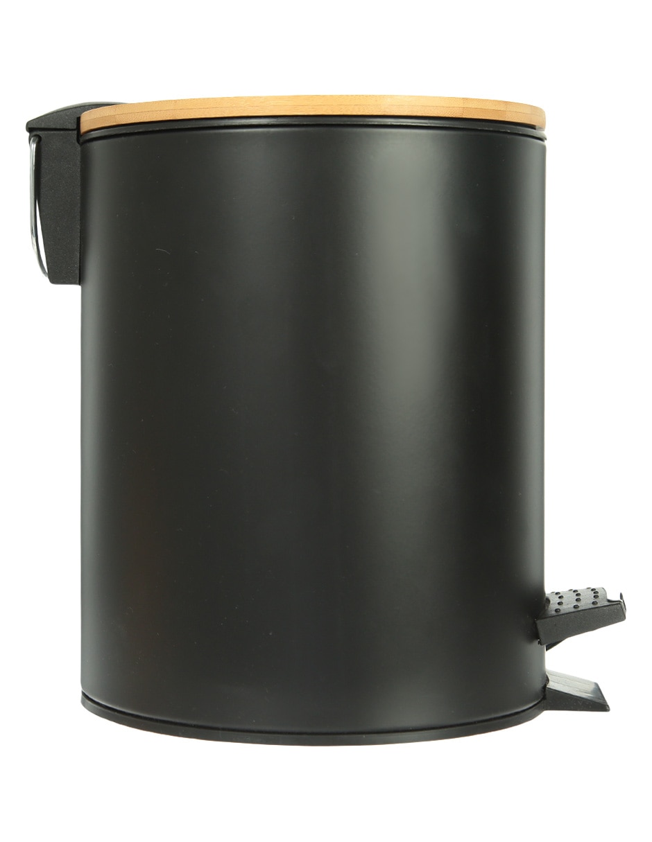 BOTE DE BASURA MANUEL, 5 L, NEGRO HAUS