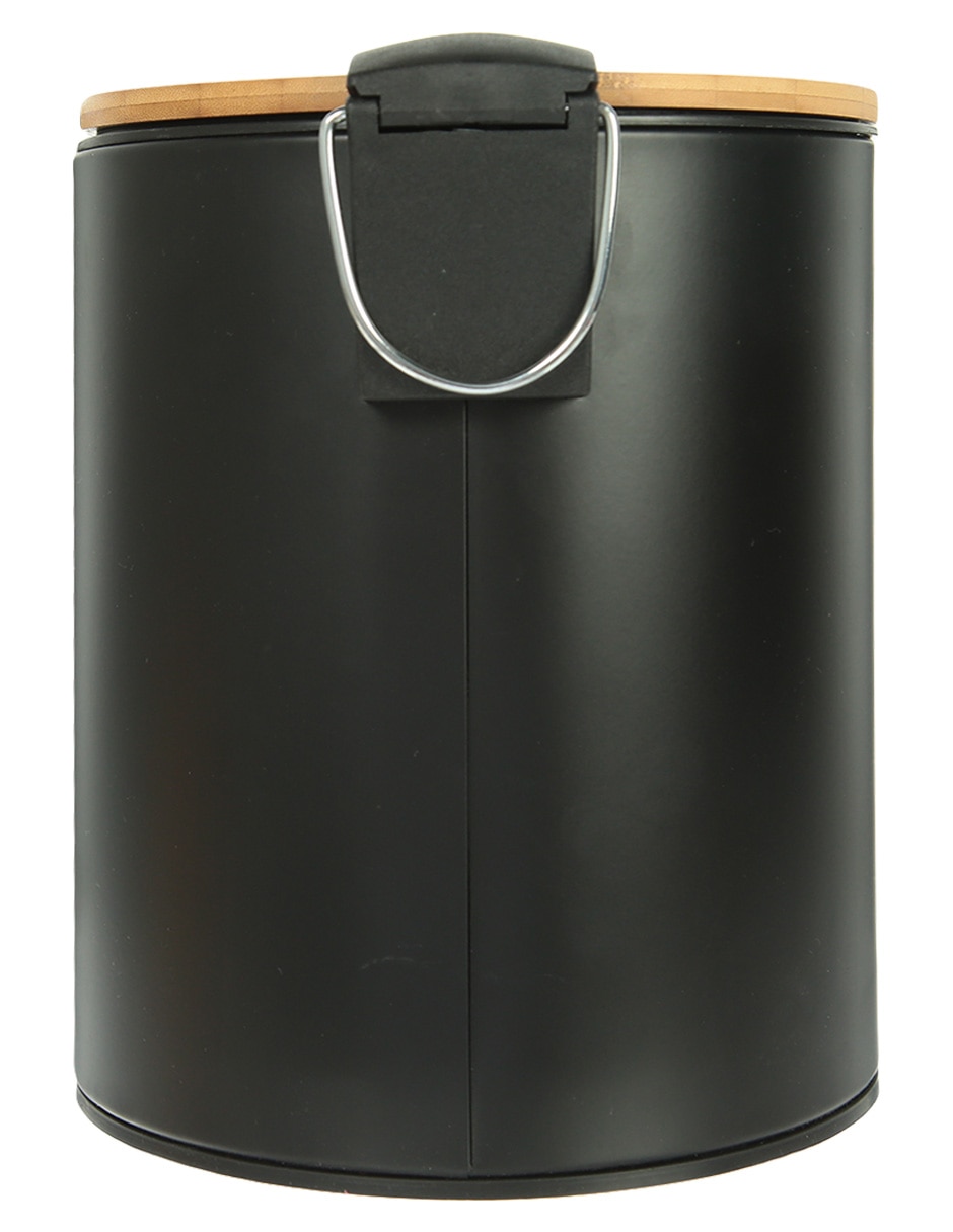 BOTE DE BASURA MANUEL, 5 L, NEGRO HAUS