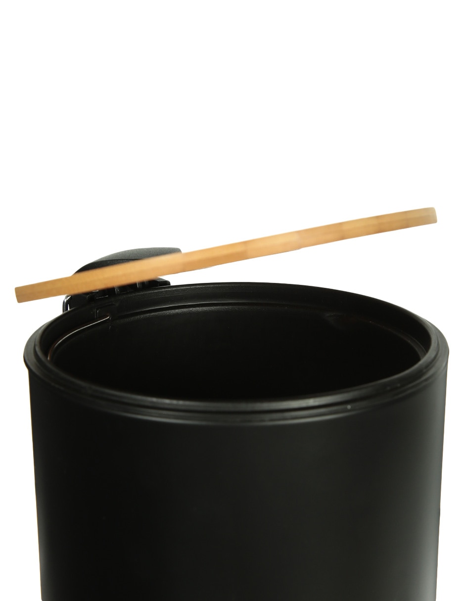 BOTE DE BASURA MANUEL, 5 L, NEGRO HAUS