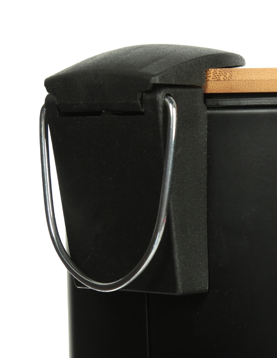 BOTE DE BASURA MANUEL, 5 L, NEGRO HAUS