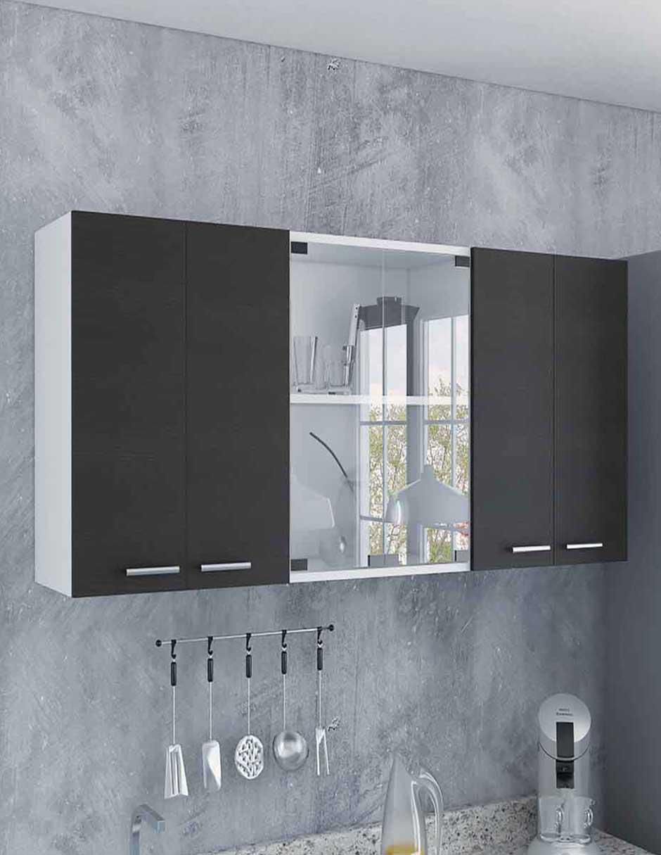 Gabinete Vidrio de melamina armable 4