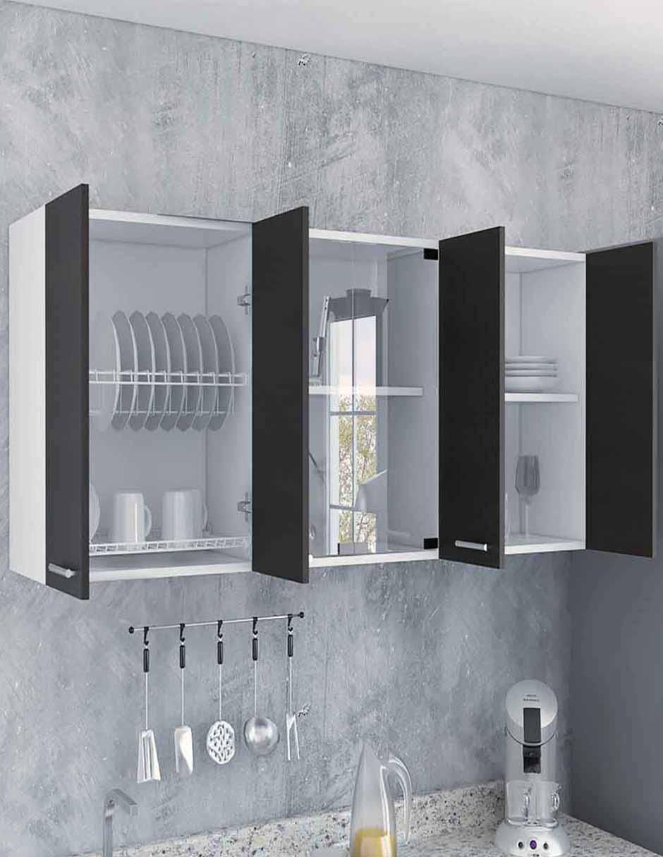 Gabinete Vidrio de melamina armable 5