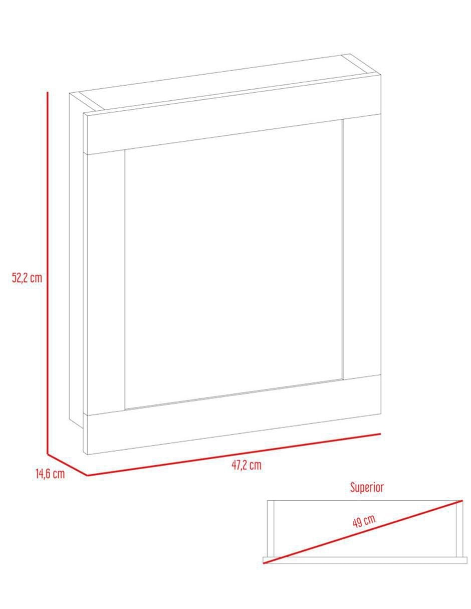 Mueble para baño Luma de melamina armable 6