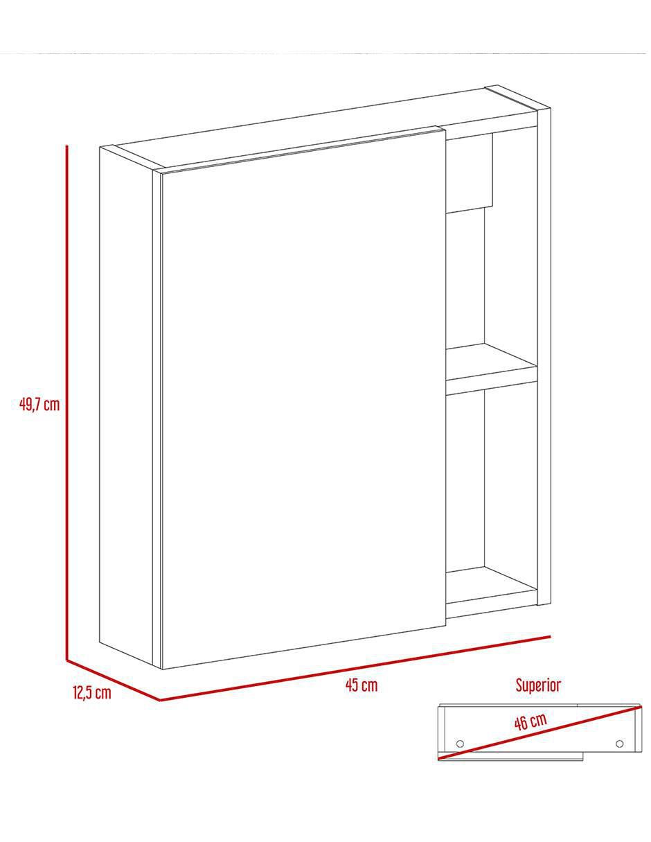 Mueble para baño Labelle de melamina armable 8