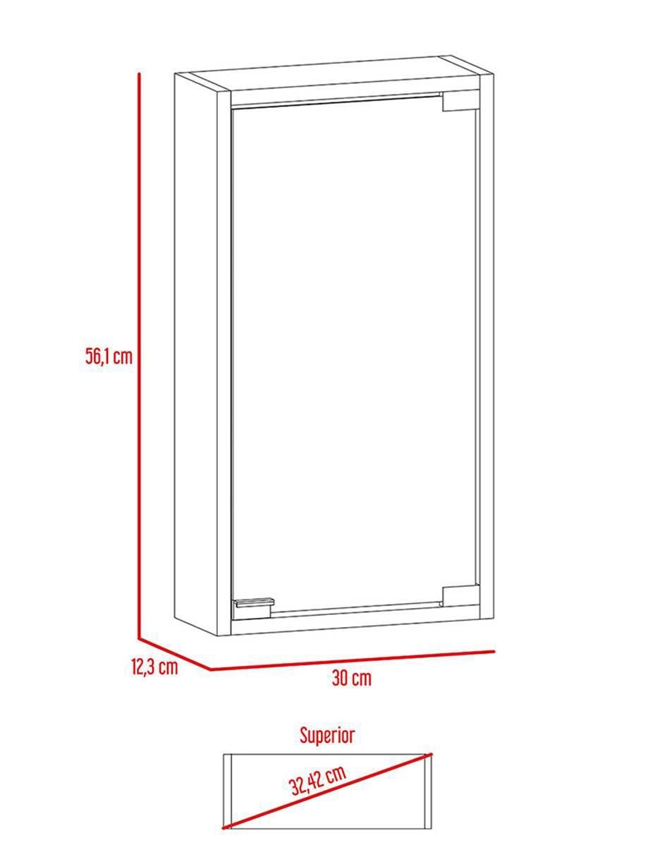 Mueble para baño Merlo de MDF armable 8