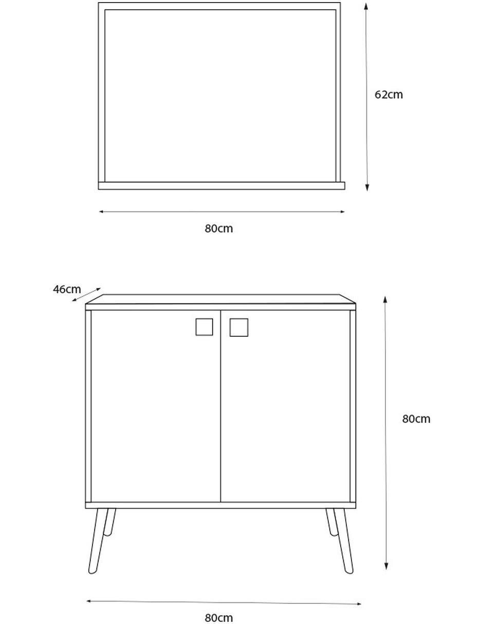 Mueble para baño Sigma de MDF armable 4