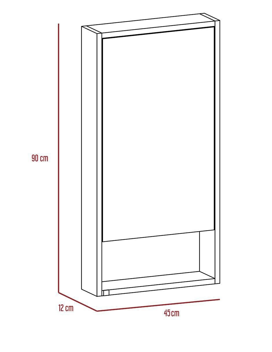 Mueble para baño Mariana de melamina armable 5