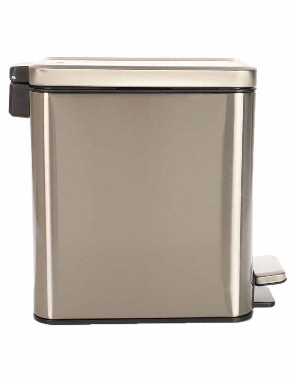 BOTE DE BASURA STELLA S, 6 L, PLATEADO