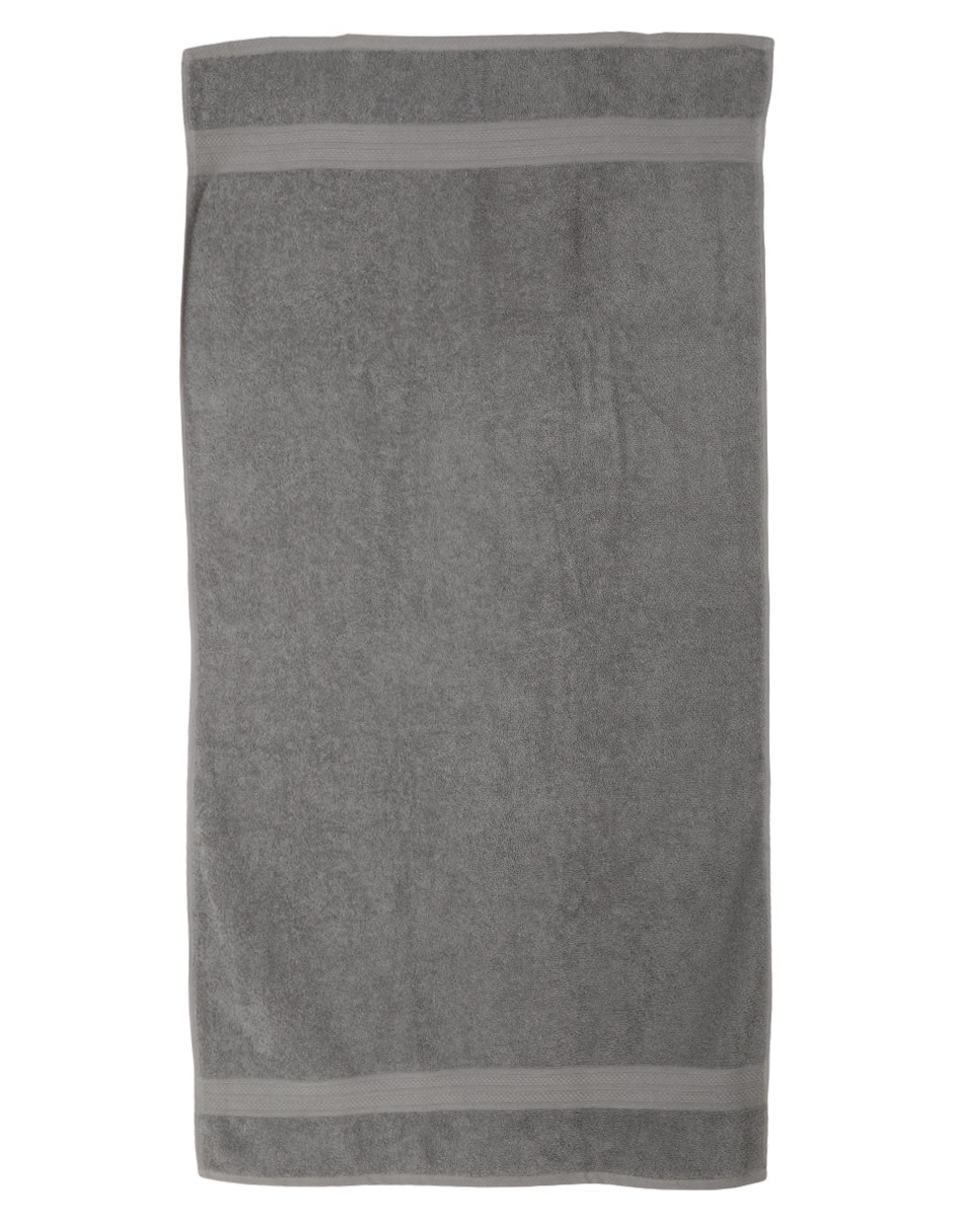 TOALLA DE BAÑO NA, MEDIO BAÑO, GRIS