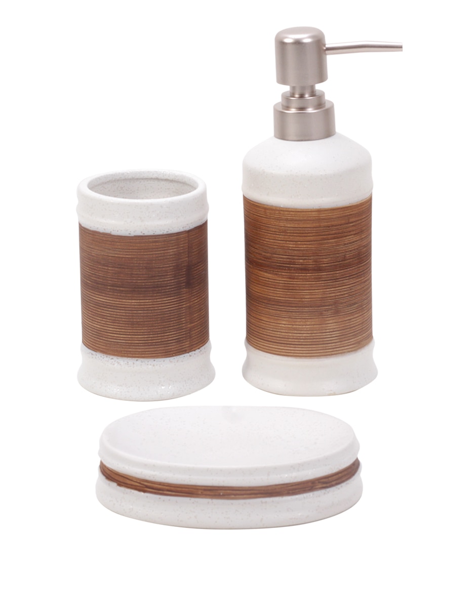 Juego de accesorios para baño Olivery de cerámica 3 piezas 3