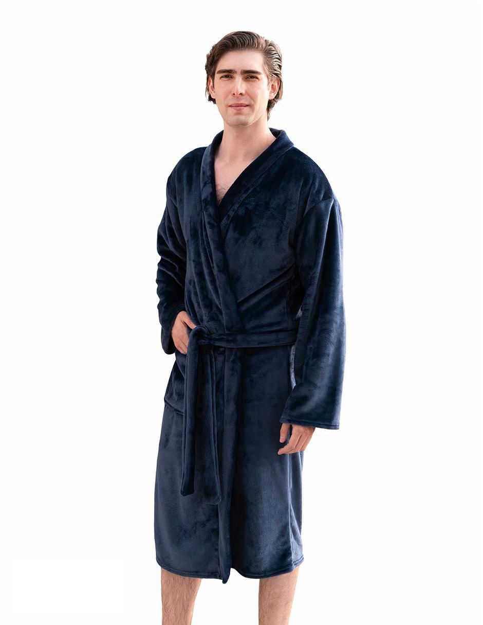 Bata De Dormir Hombre BATA DE M-4XL De Seda Para Hombre, Ropa De