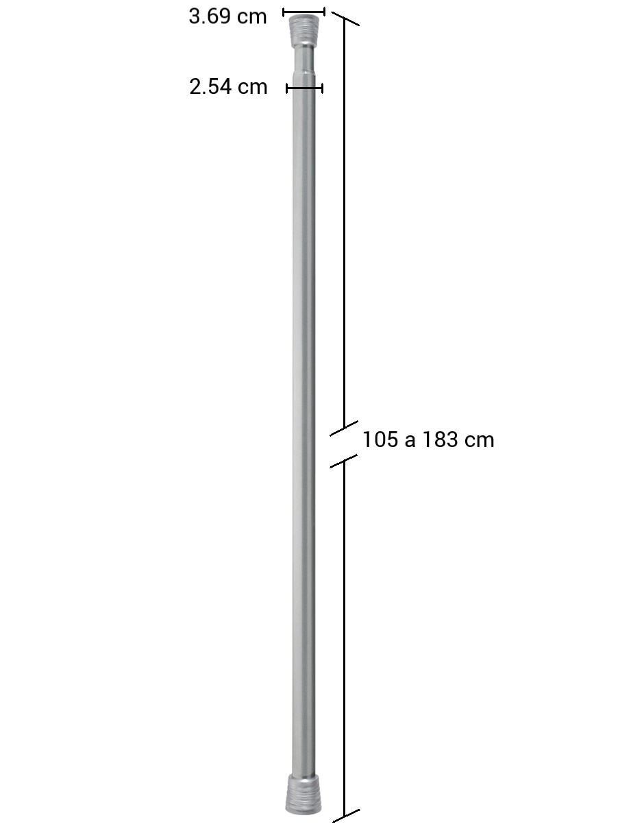 Cortinero de aluminio CLASSIC 105-183 3