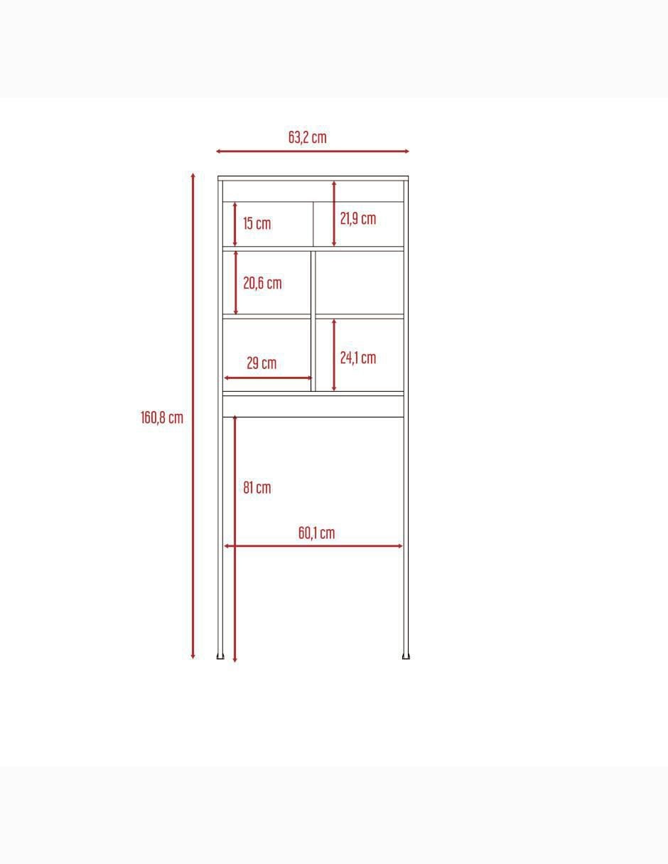 Mueble para baño Dúo de melamina armable 7