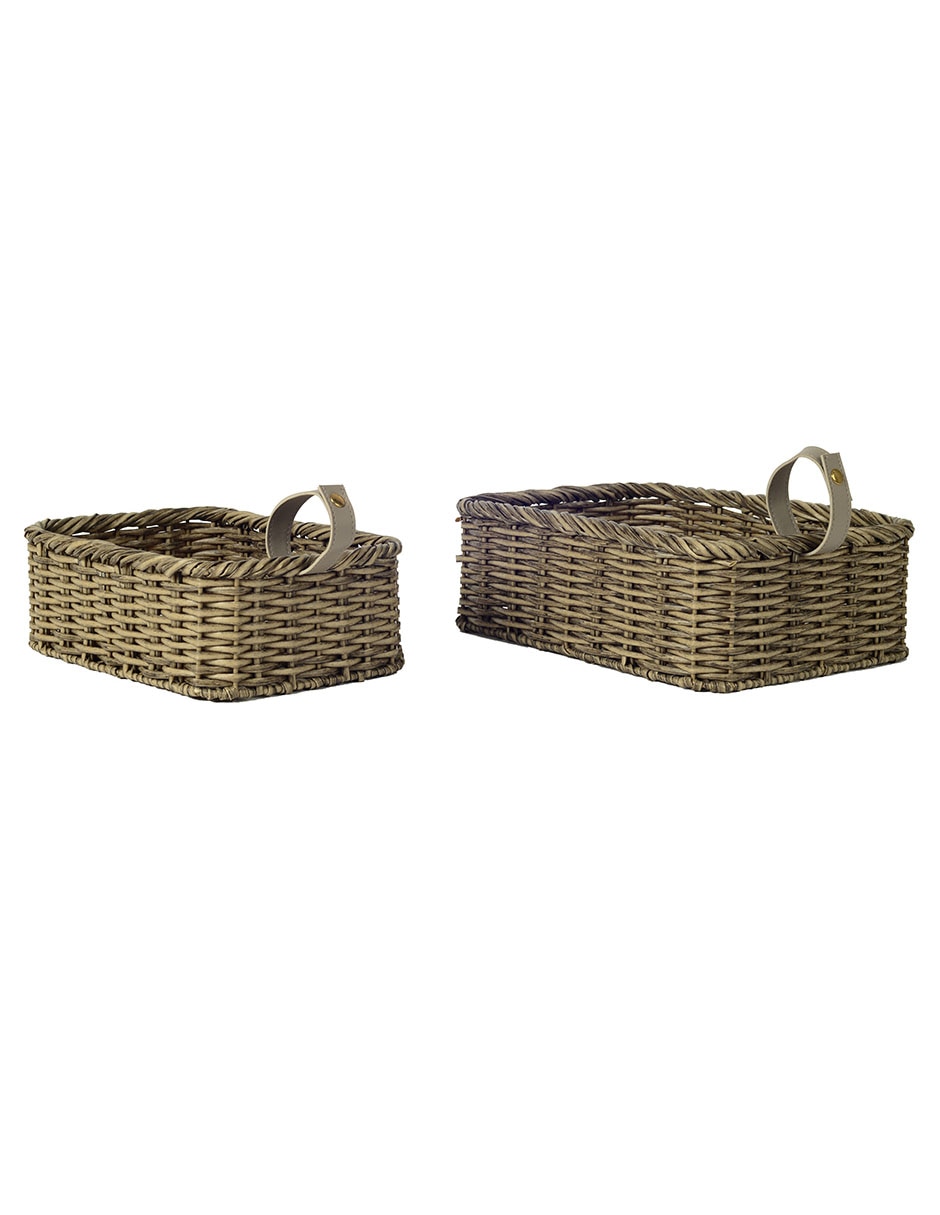 CESTO ALYSSA HAUS, GRIS, BEIGE
