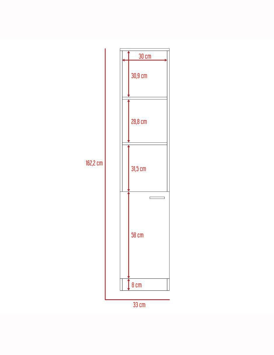 Mueble para baño Bath de melamina armable 7