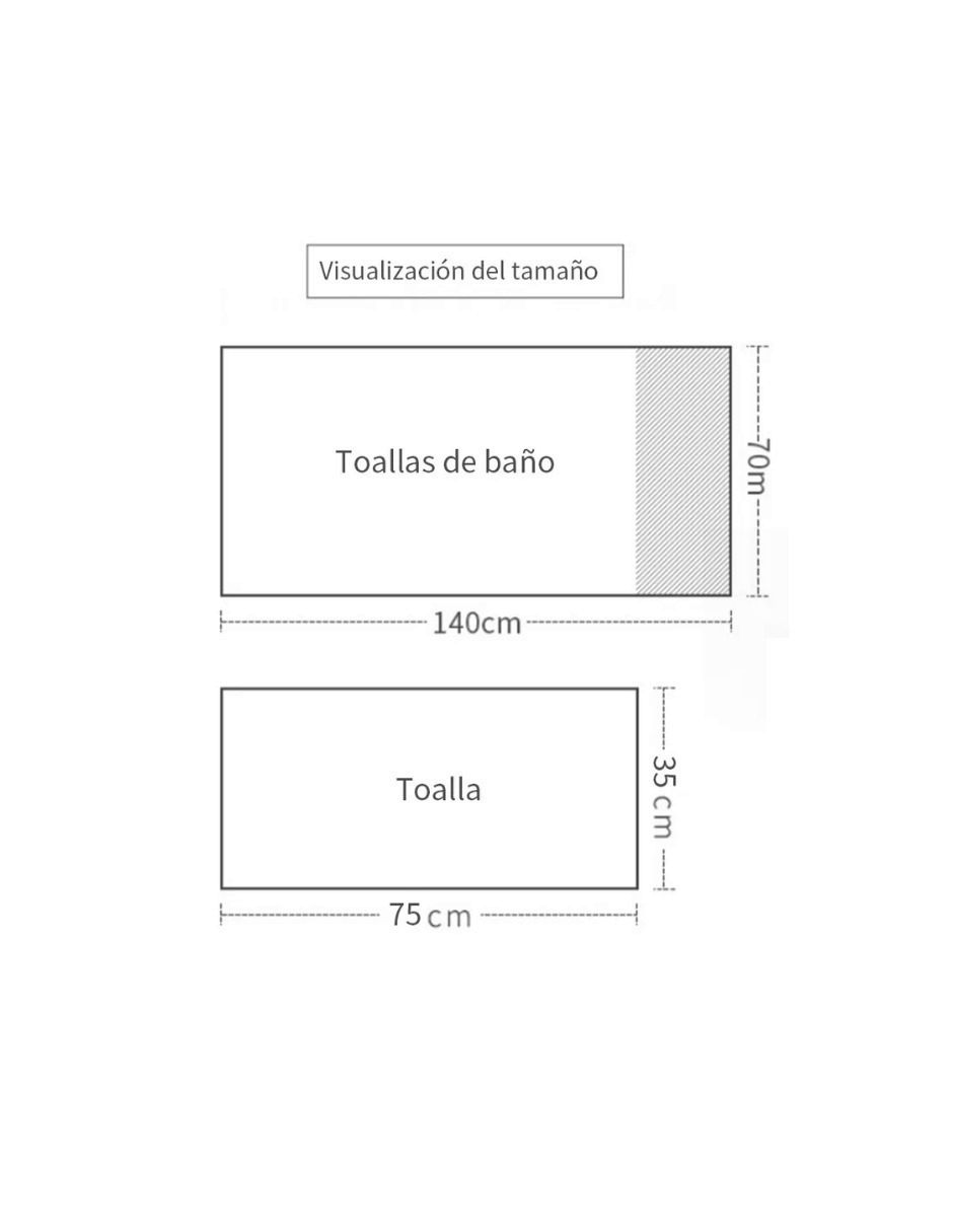 Set de toallas de algodón 4