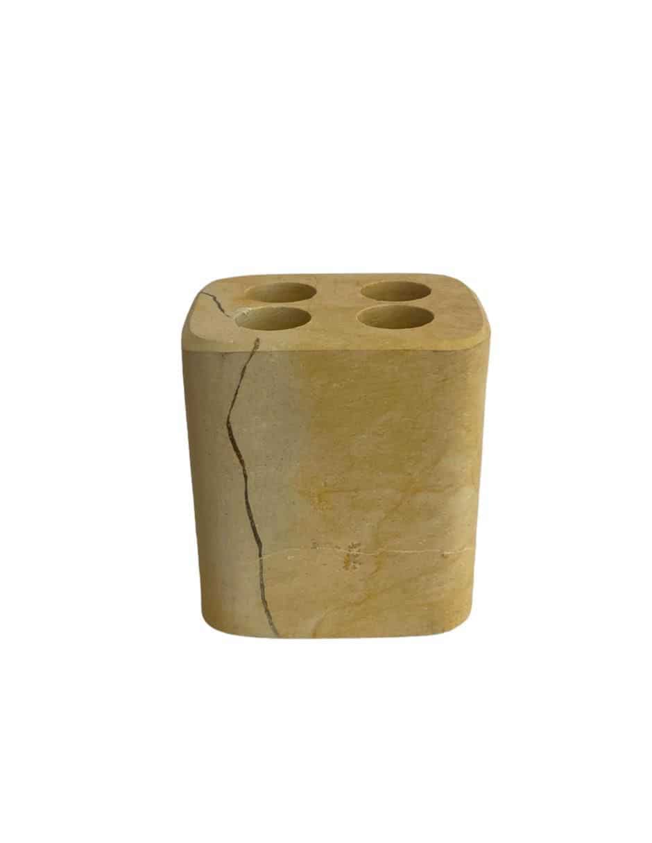 Vaso de baño Portacepillos de mármol