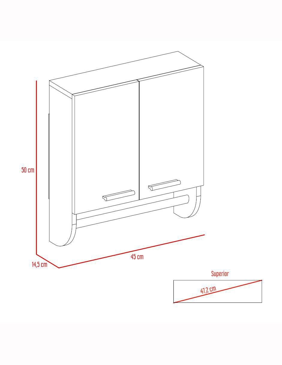 Mueble para baño Deko de melamina armable 5