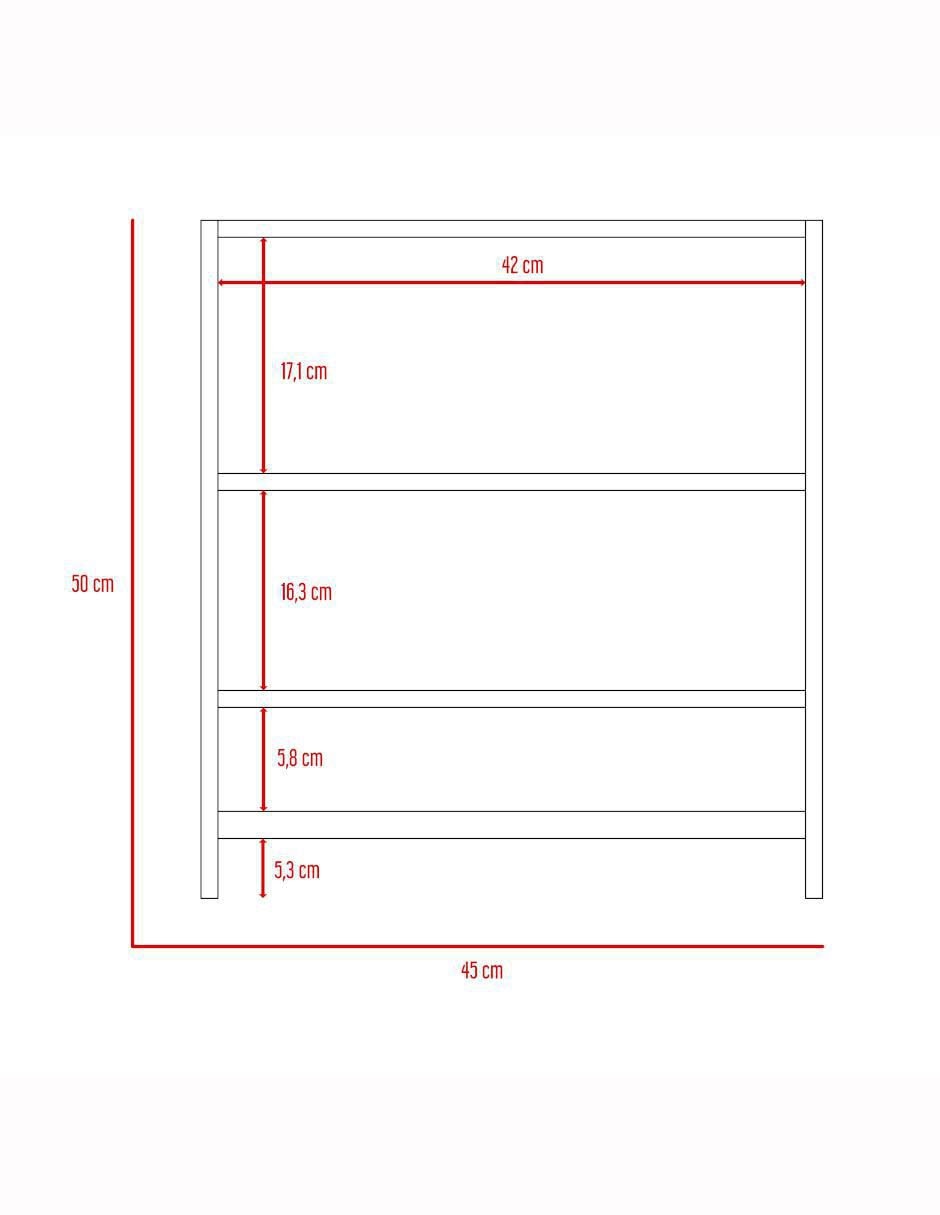 Mueble para baño Deko de melamina armable 6