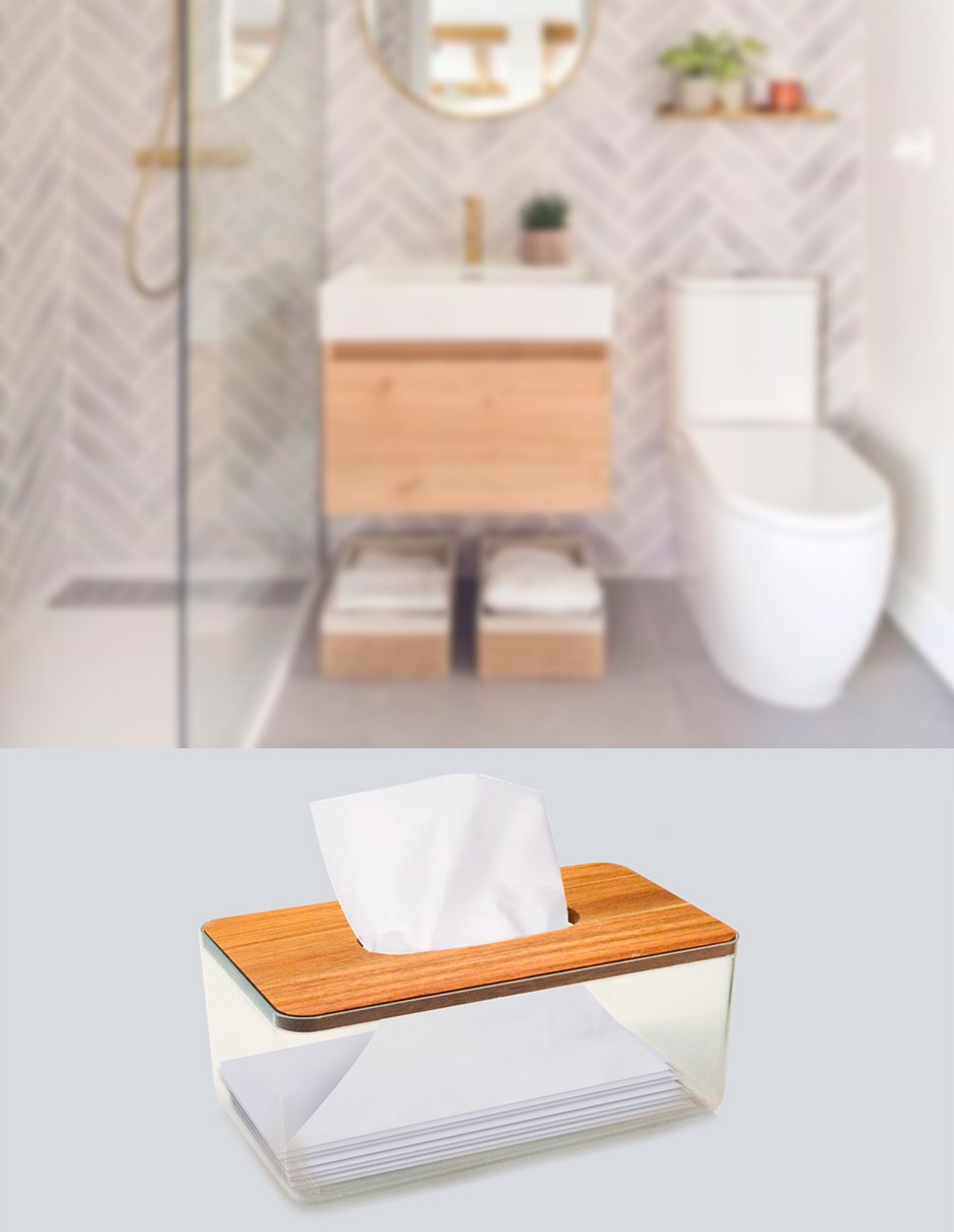 Caja de pañuelos Bambú 4