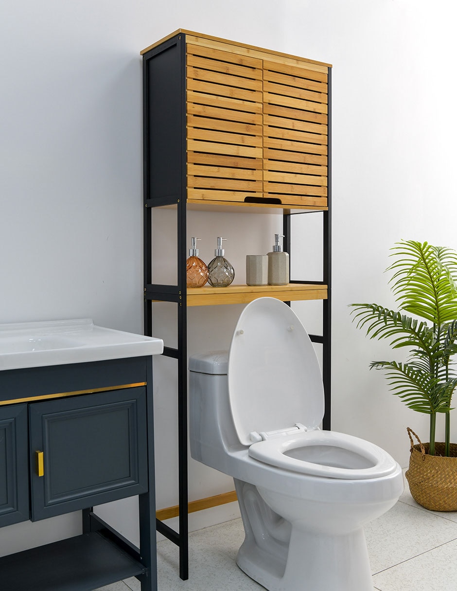 Estante para WC Roy de bambú armable 5