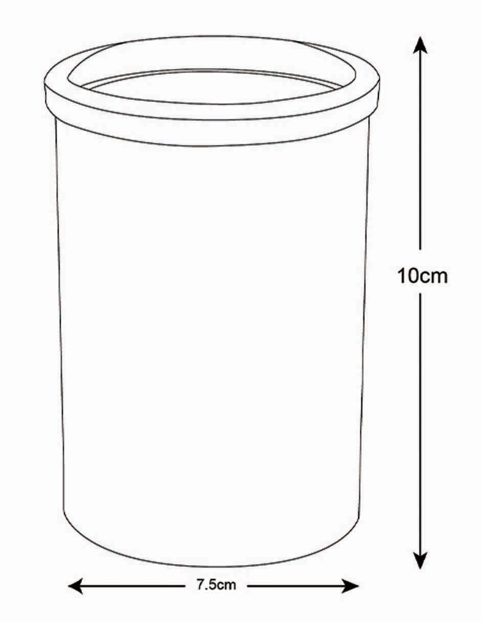 Vaso de baño de vidrio 4