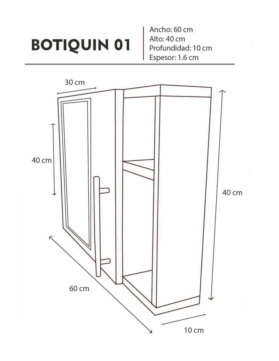Mueble para baño decomobil bot 01 js mdf
