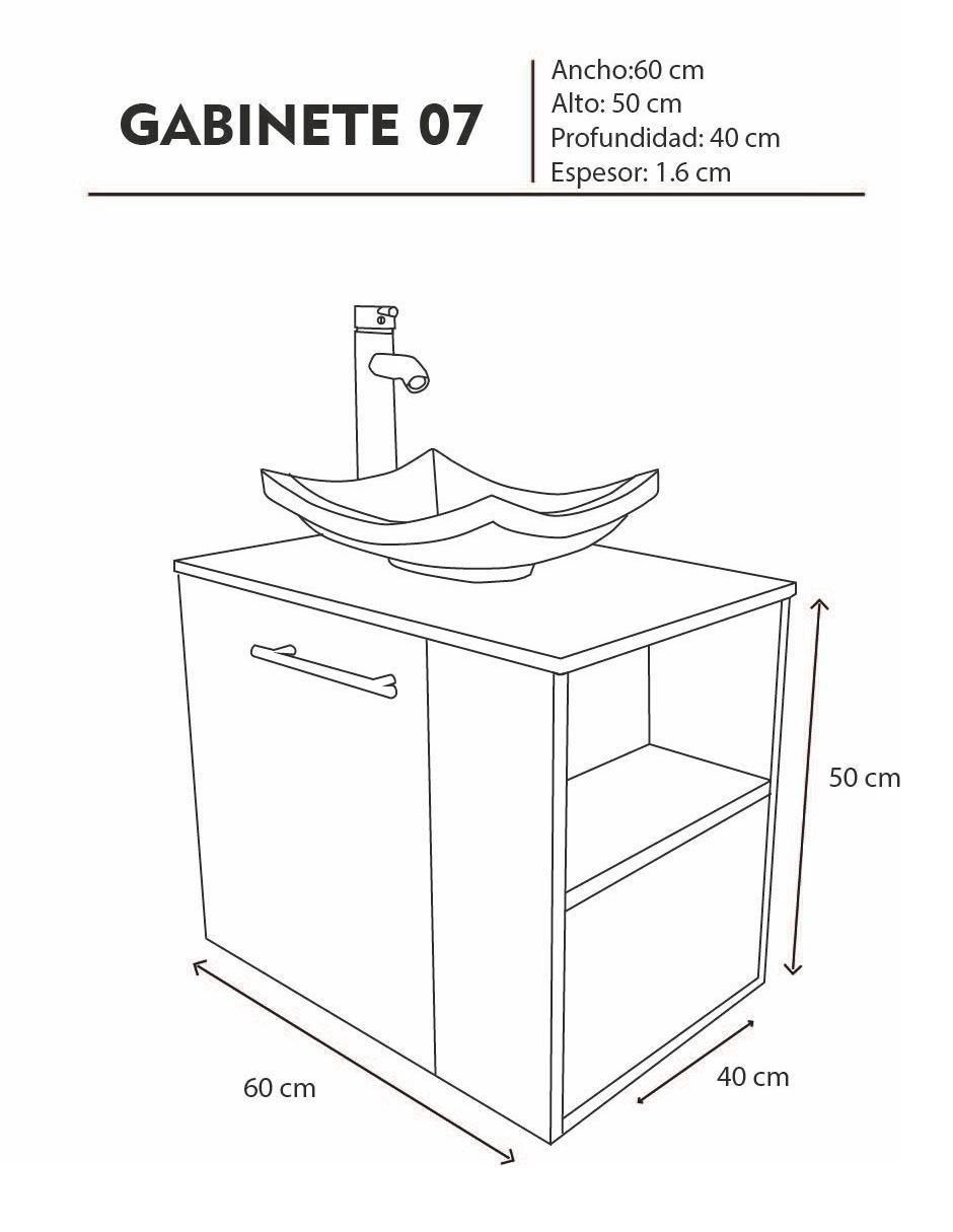 Mueble para baño Bali de MDF armable 4