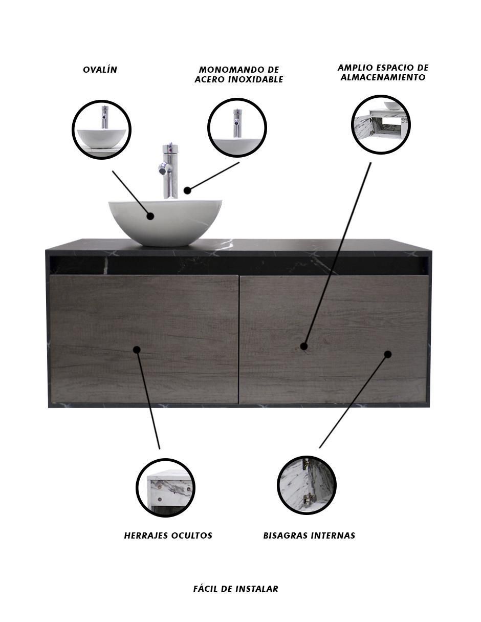 Mueble para baño decomobil gabinete provenzal mdf