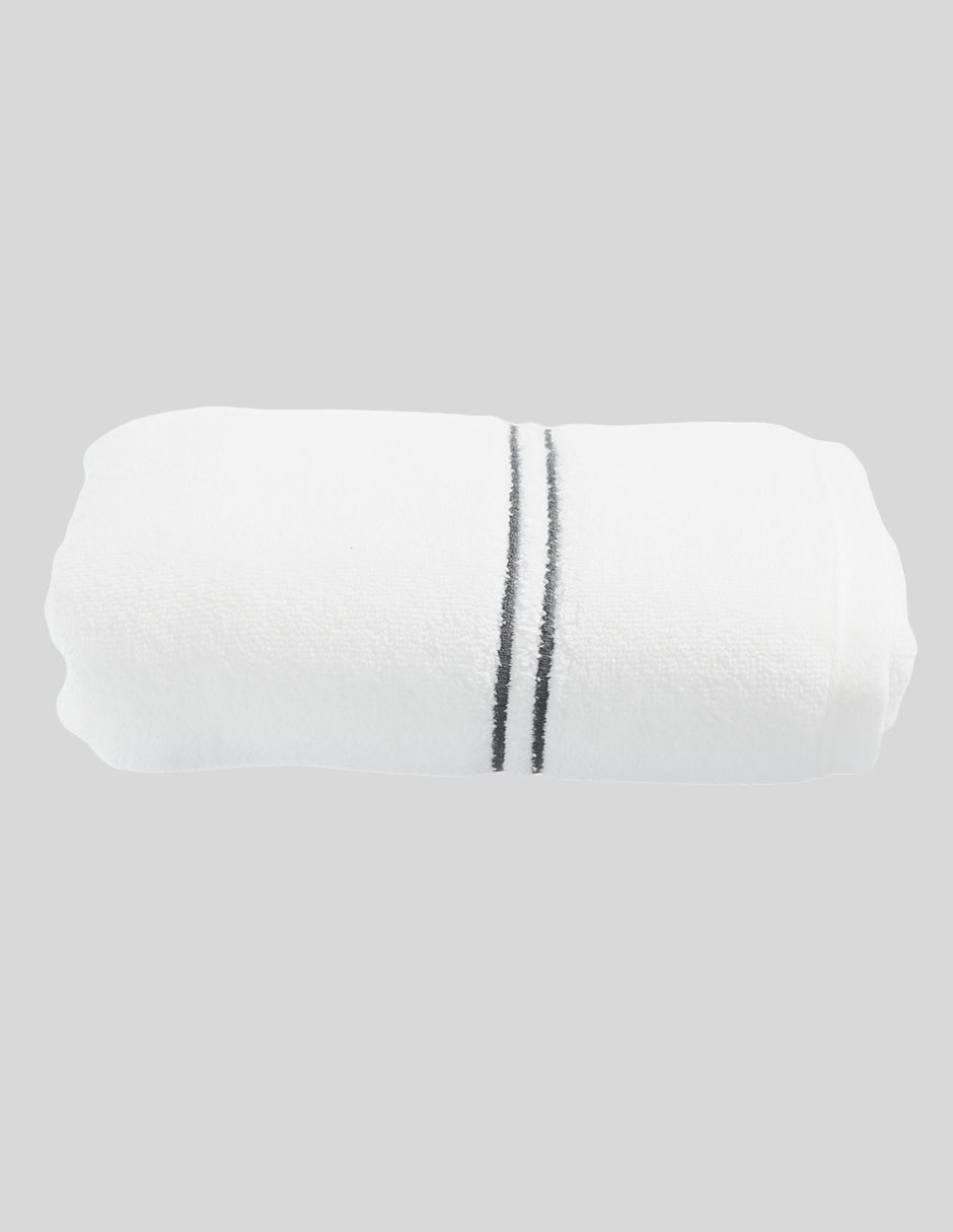 TOALLA DE BAÑO LUX, MANOS, GRIS OXFORD