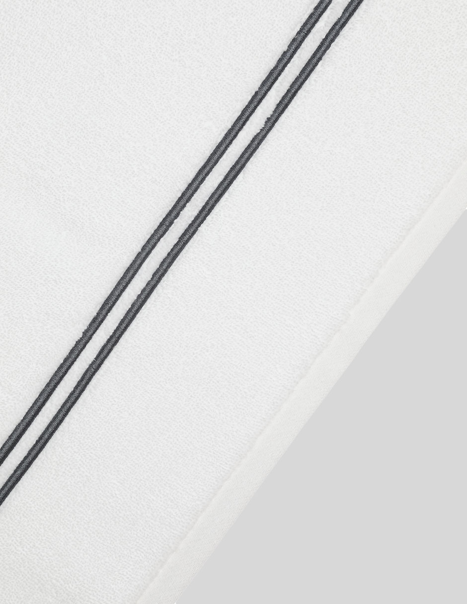 TOALLA DE BAÑO LUX, MANOS, GRIS OXFORD
