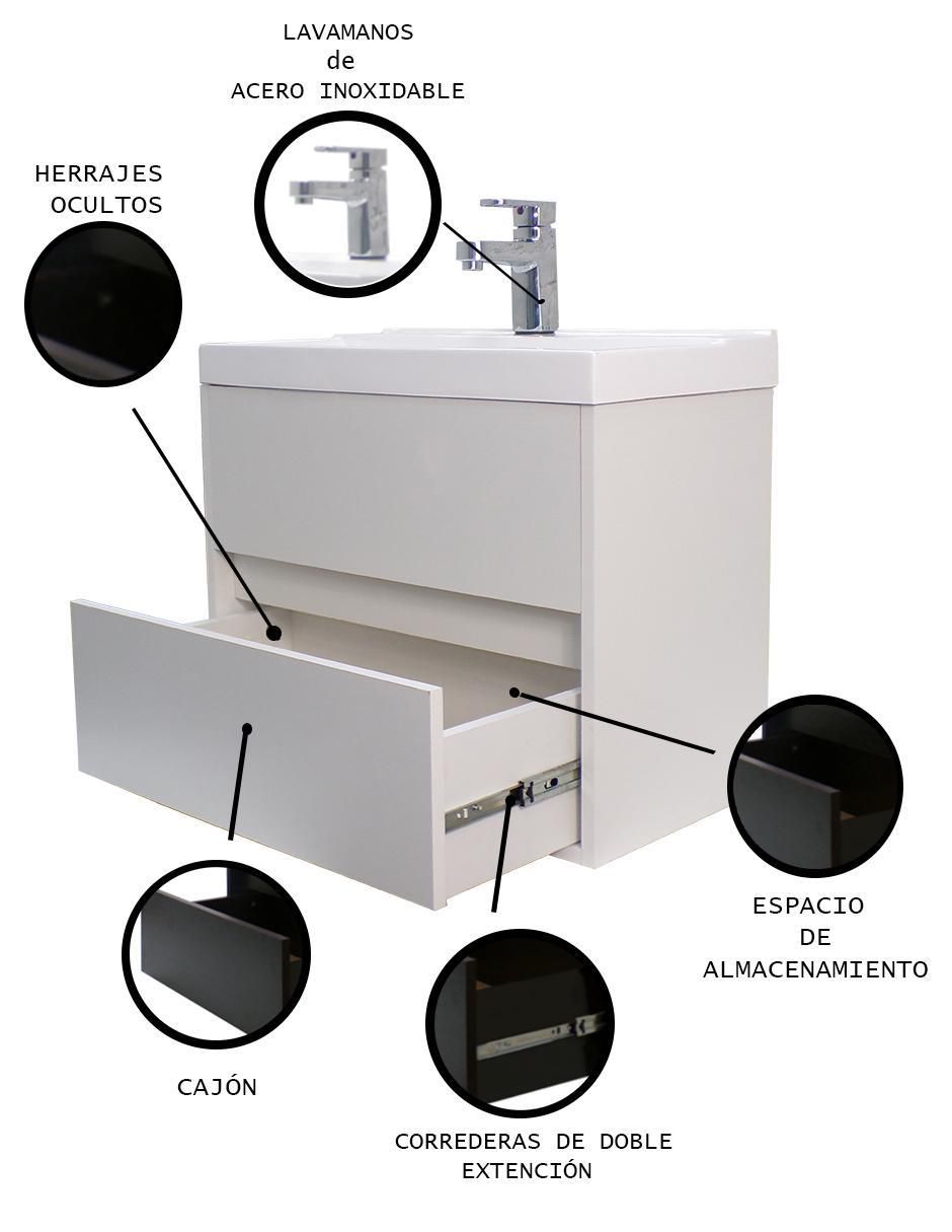 Mueble para baño Provenzal 12 de MDF armable 6
