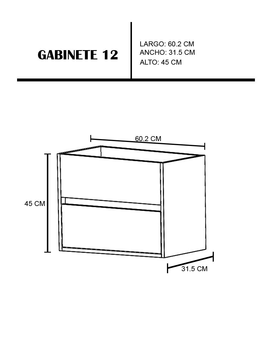 Mueble para baño decomobil provenzal 12 mdf