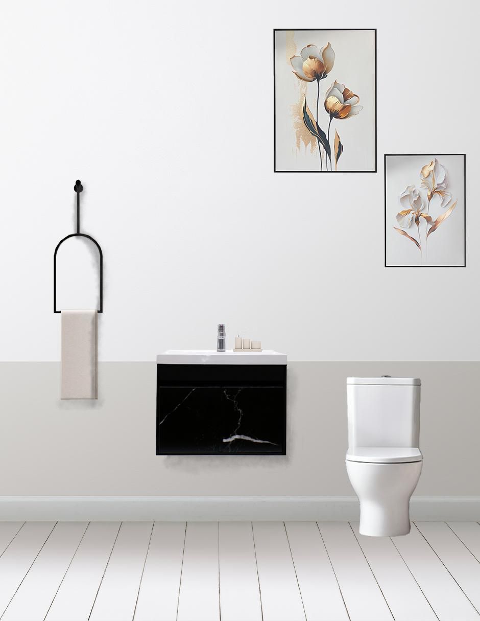 Mueble para baño decomobil lia marmol mdf