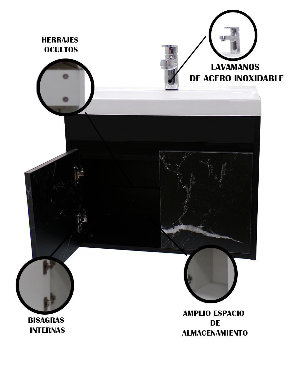 Mueble para baño decomobil lia marmol mdf