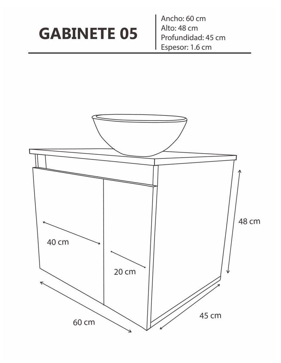 Mueble para baño decomobil nea mdf