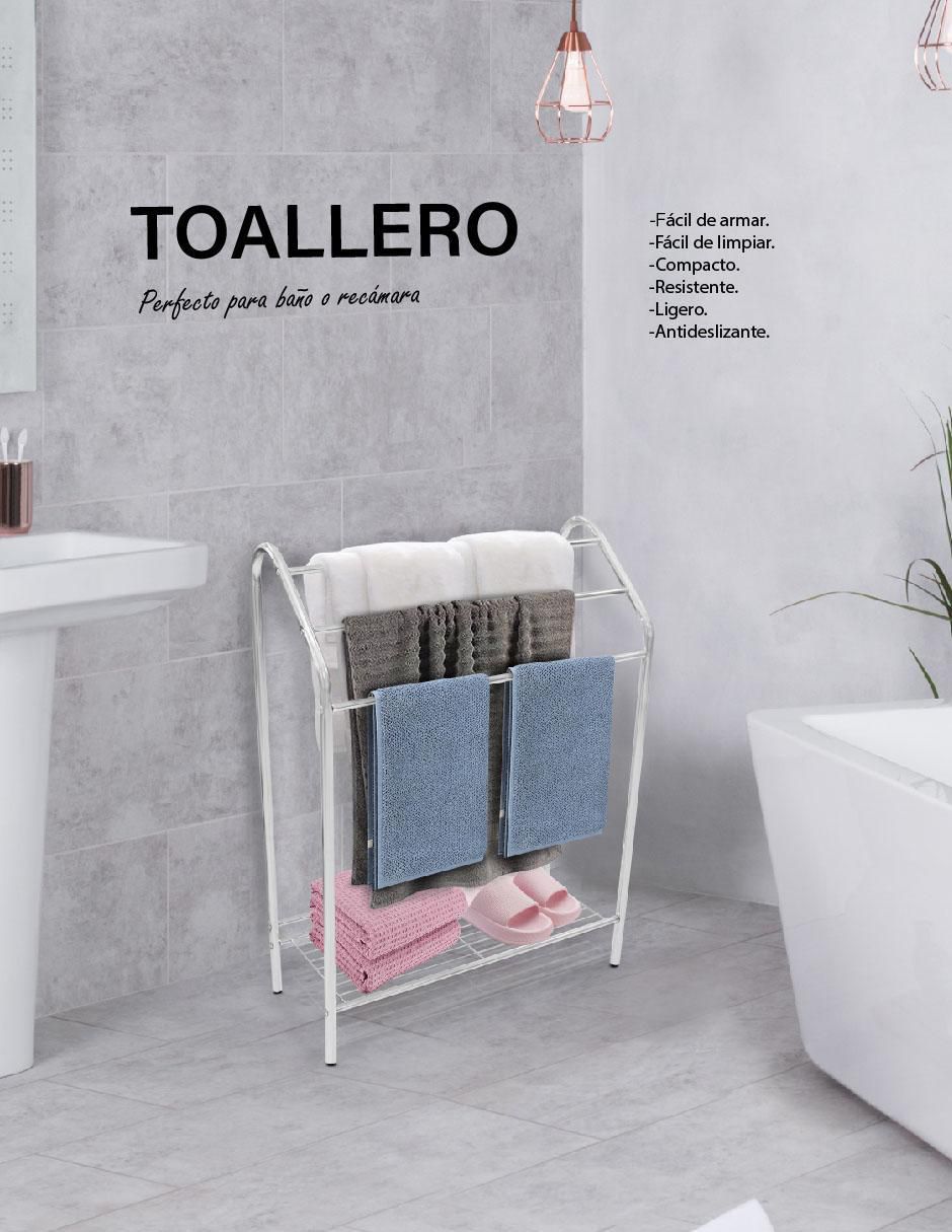 Toallero de piso de acero inoxidable 6