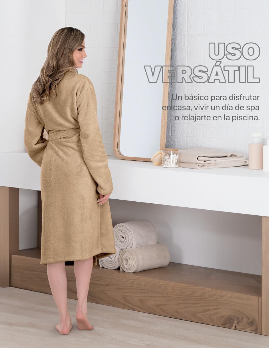 Bata de baño real textil "para" unisex
