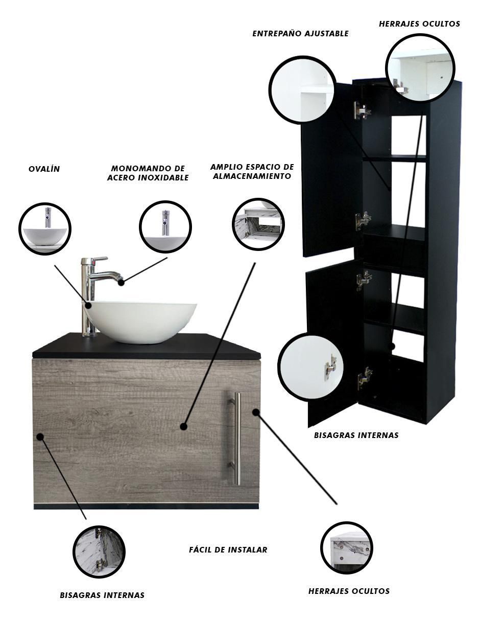 Mueble para baño decomobil set kitay mdf