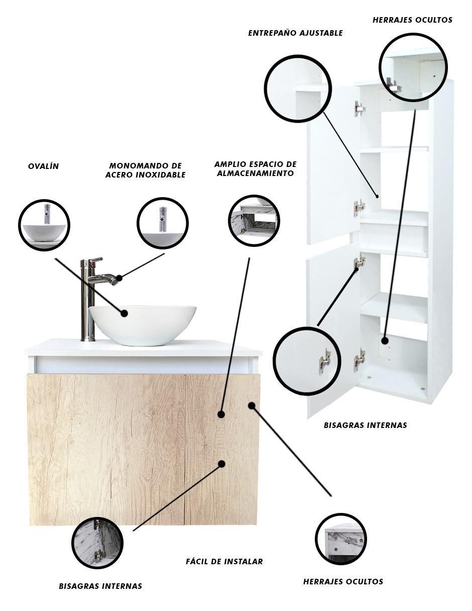 Mueble para baño Set Levsha de MDF armable 6