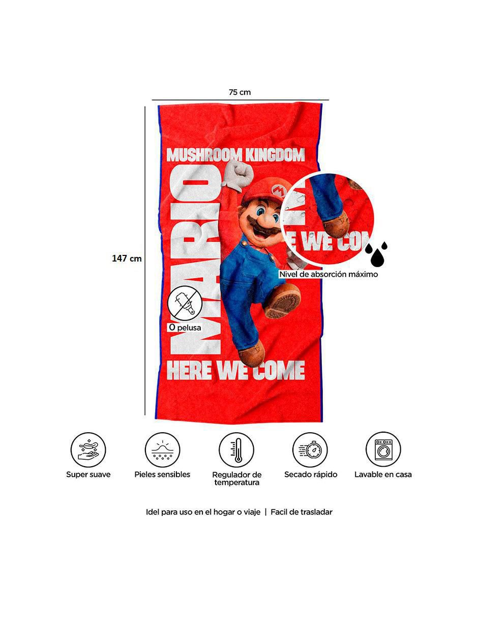 Toalla para baño Premium Mushroom Mario Bros 3