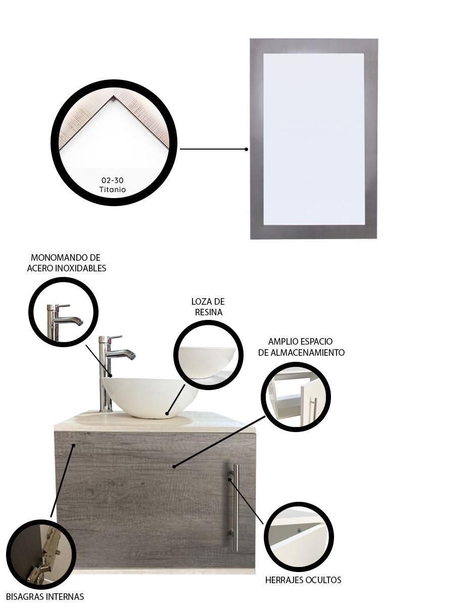 Mueble para baño decomobil zurich mdf