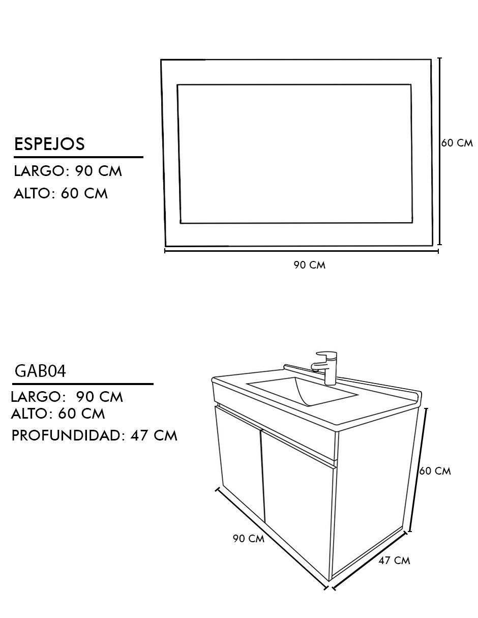 Mueble para baño decomobil lucerna mdf