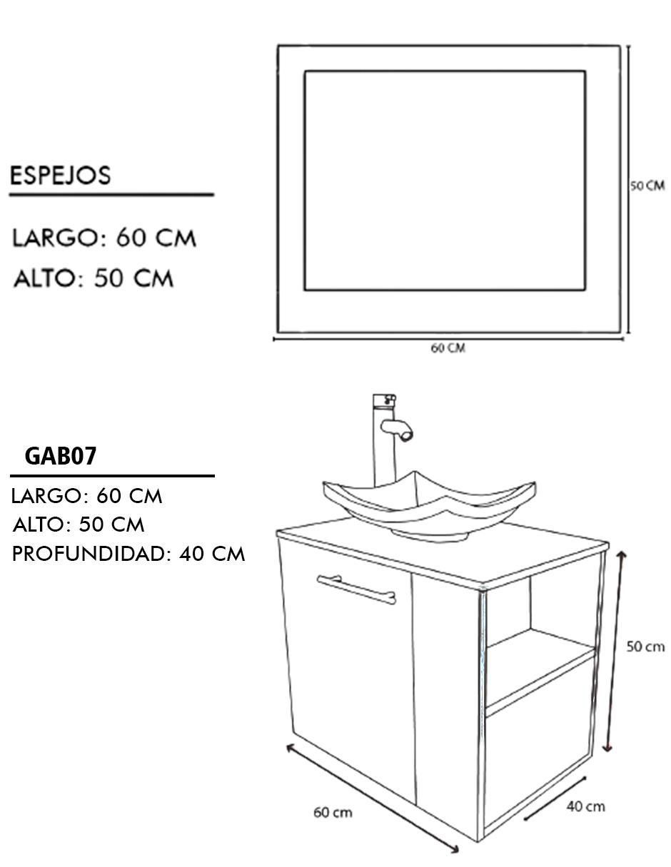 Mueble para baño decomobil vernier mdf