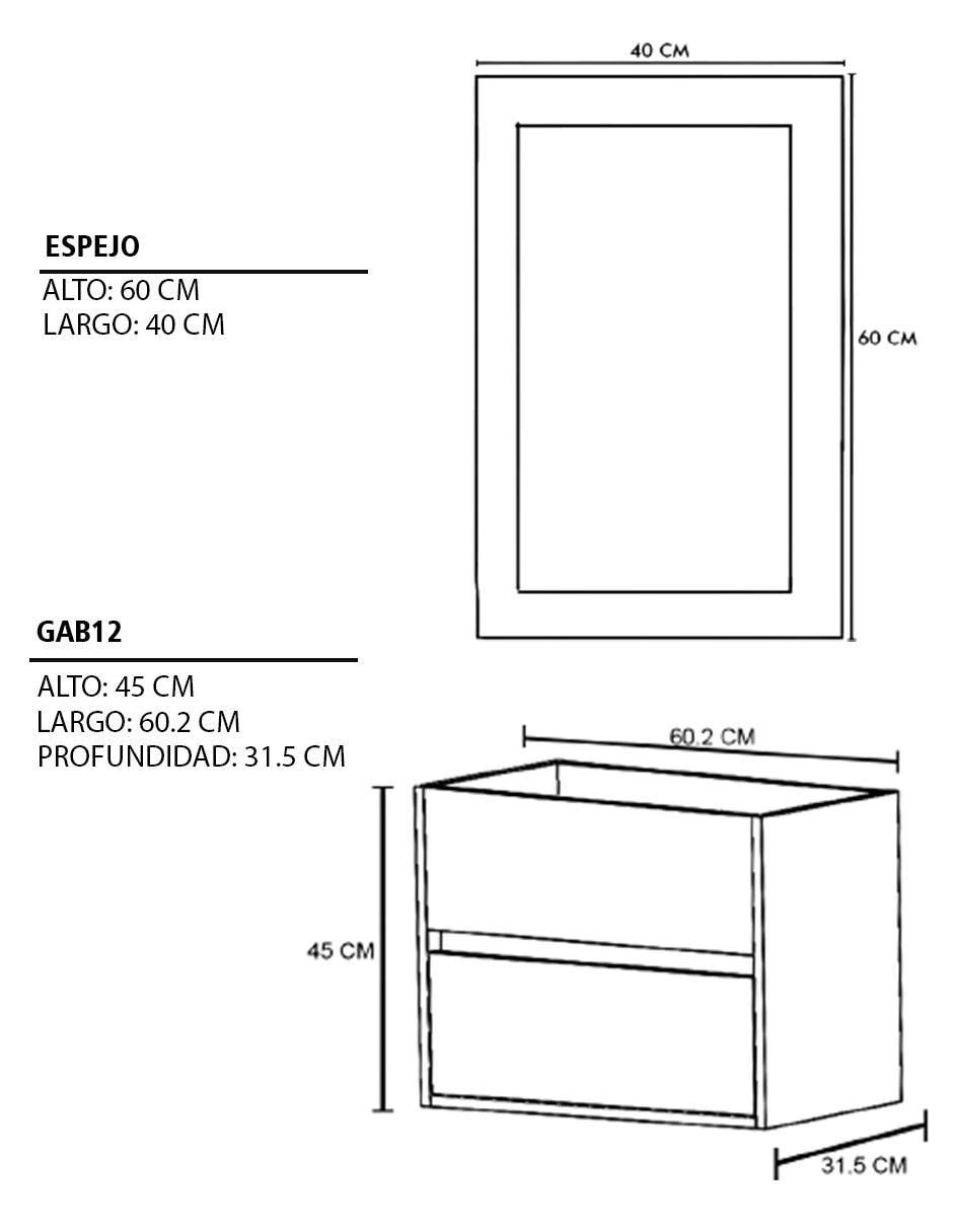 Mueble para baño decomobil sion mdf
