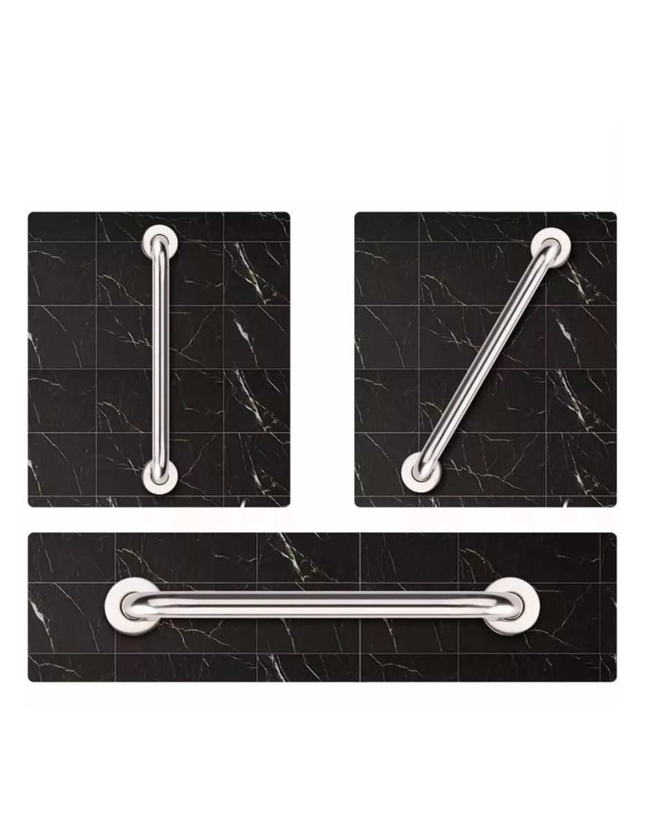 Juego de accesorios para baño de acero inoxidable 2 piezas 3