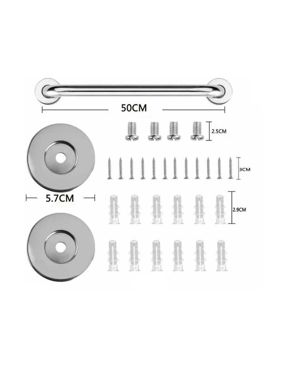 Juego de accesorios para baño de acero inoxidable 2 piezas 2