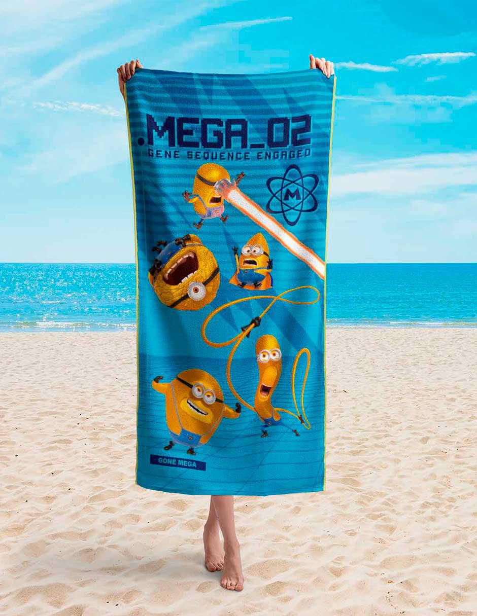 Toalla para baño Minions de microfibra 2