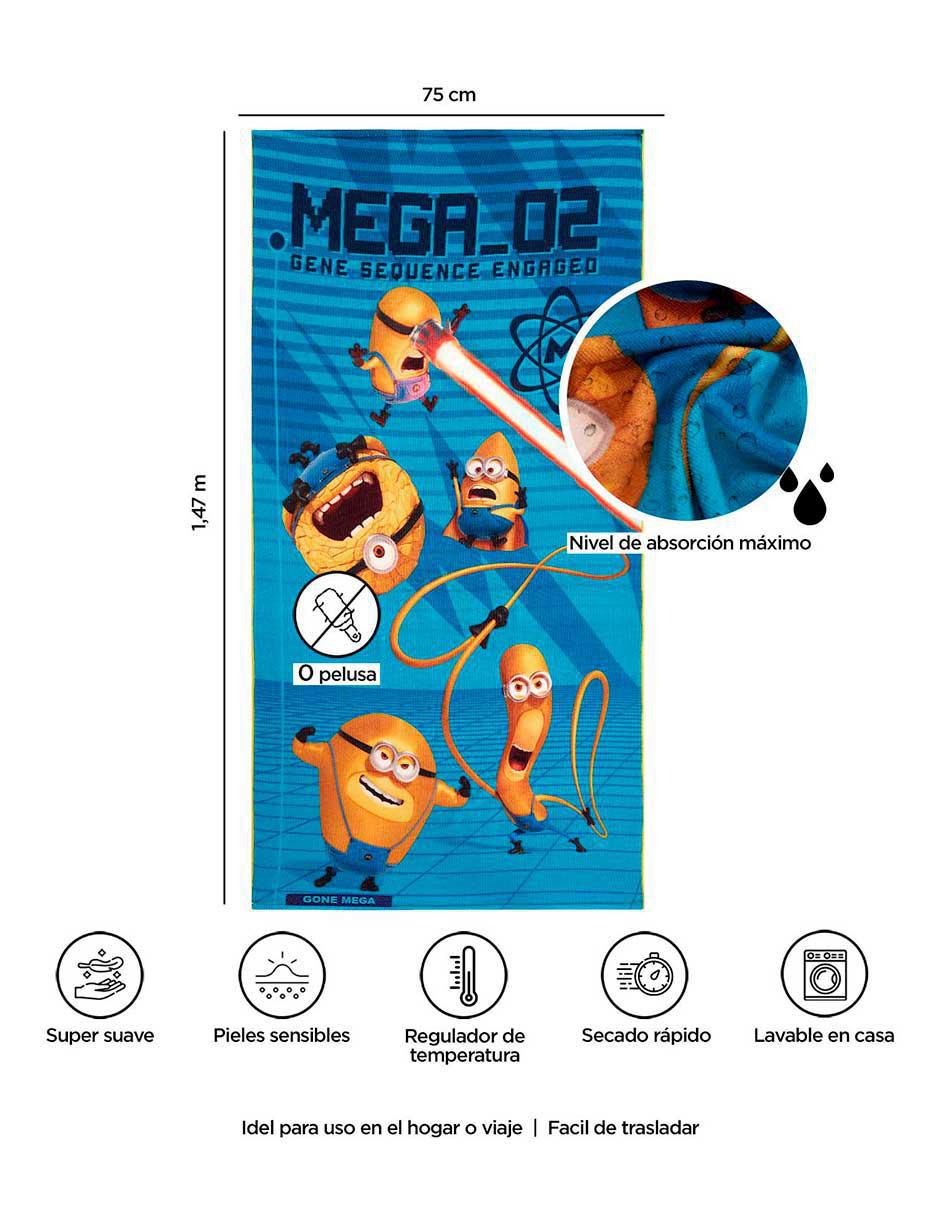 Toalla para baño Minions de microfibra 7