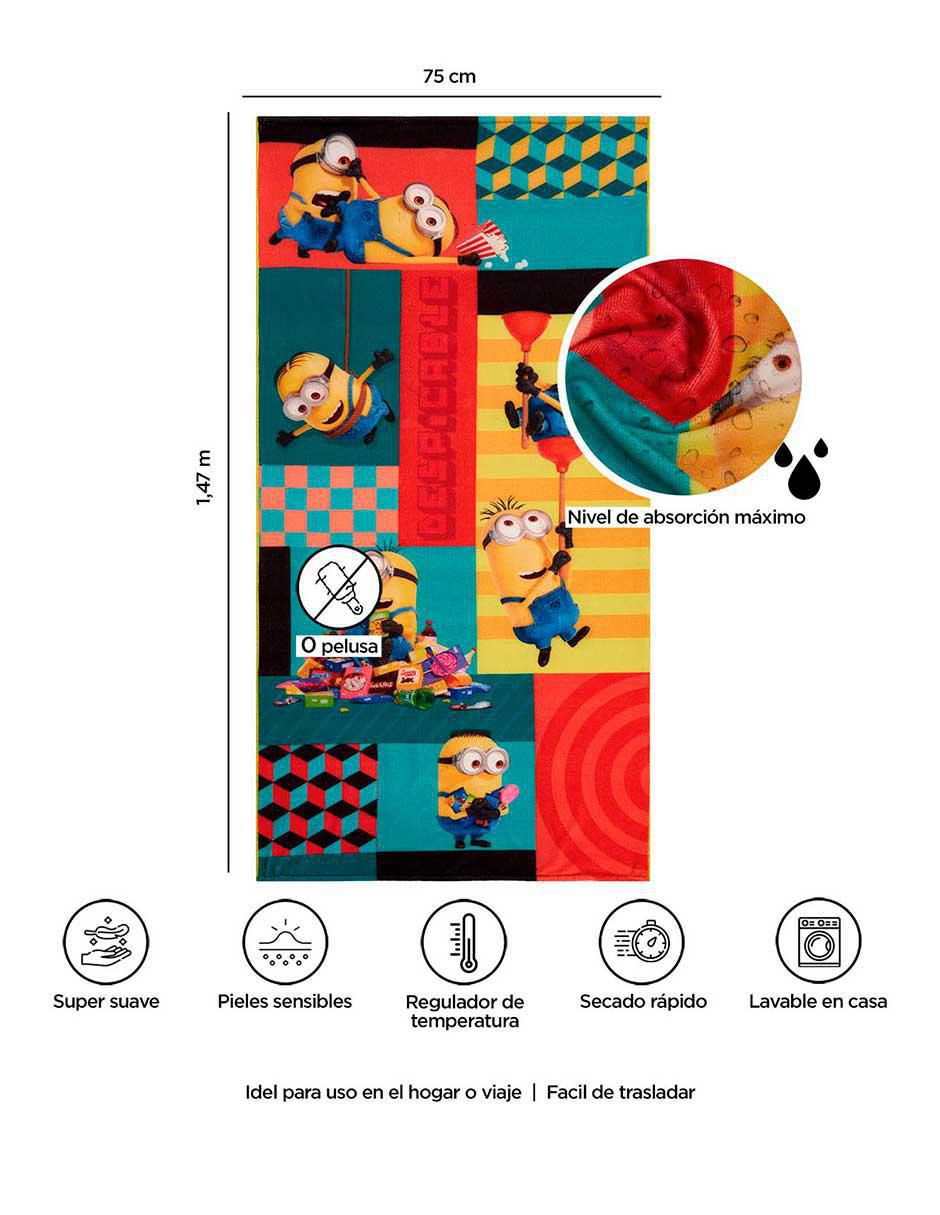 Toalla para baño Minions de microfibra 7